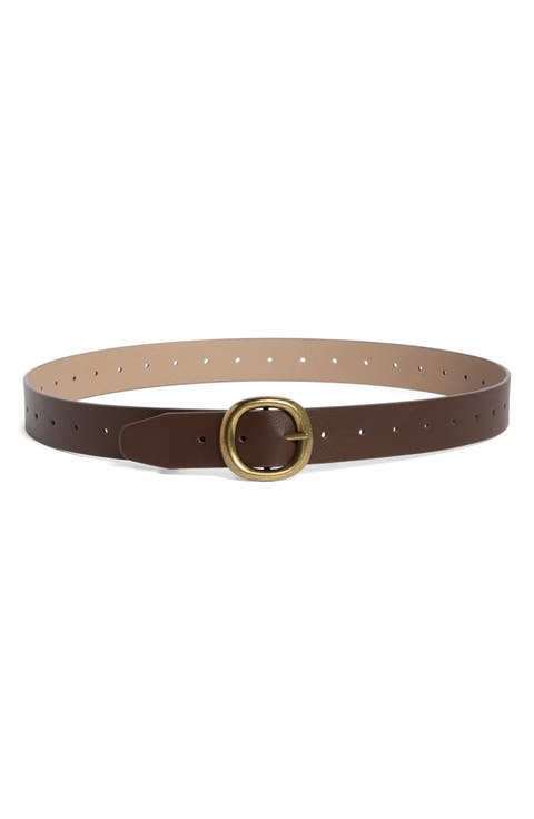 Reversible Faux Leather Belt