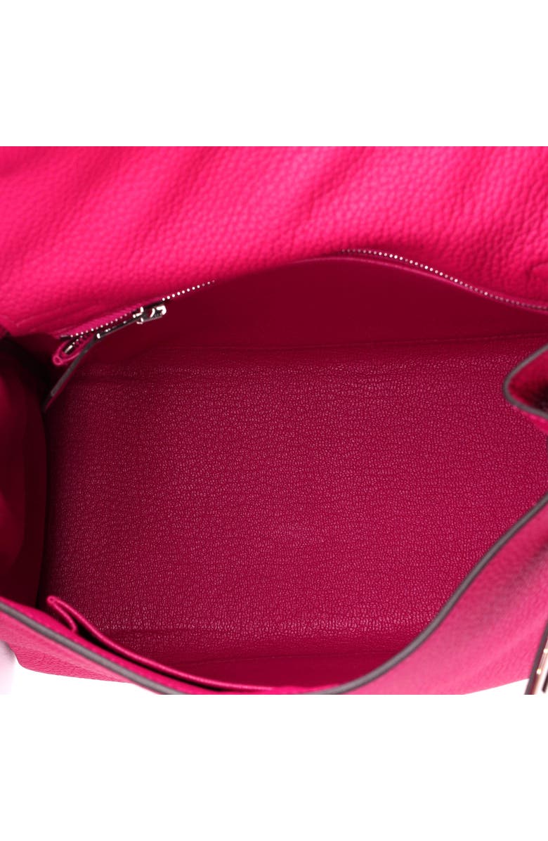 Pre-Owned Hermes Kelly Handbag Pink Togo with Palladium Hardware 25, Alternate, color, Framboise