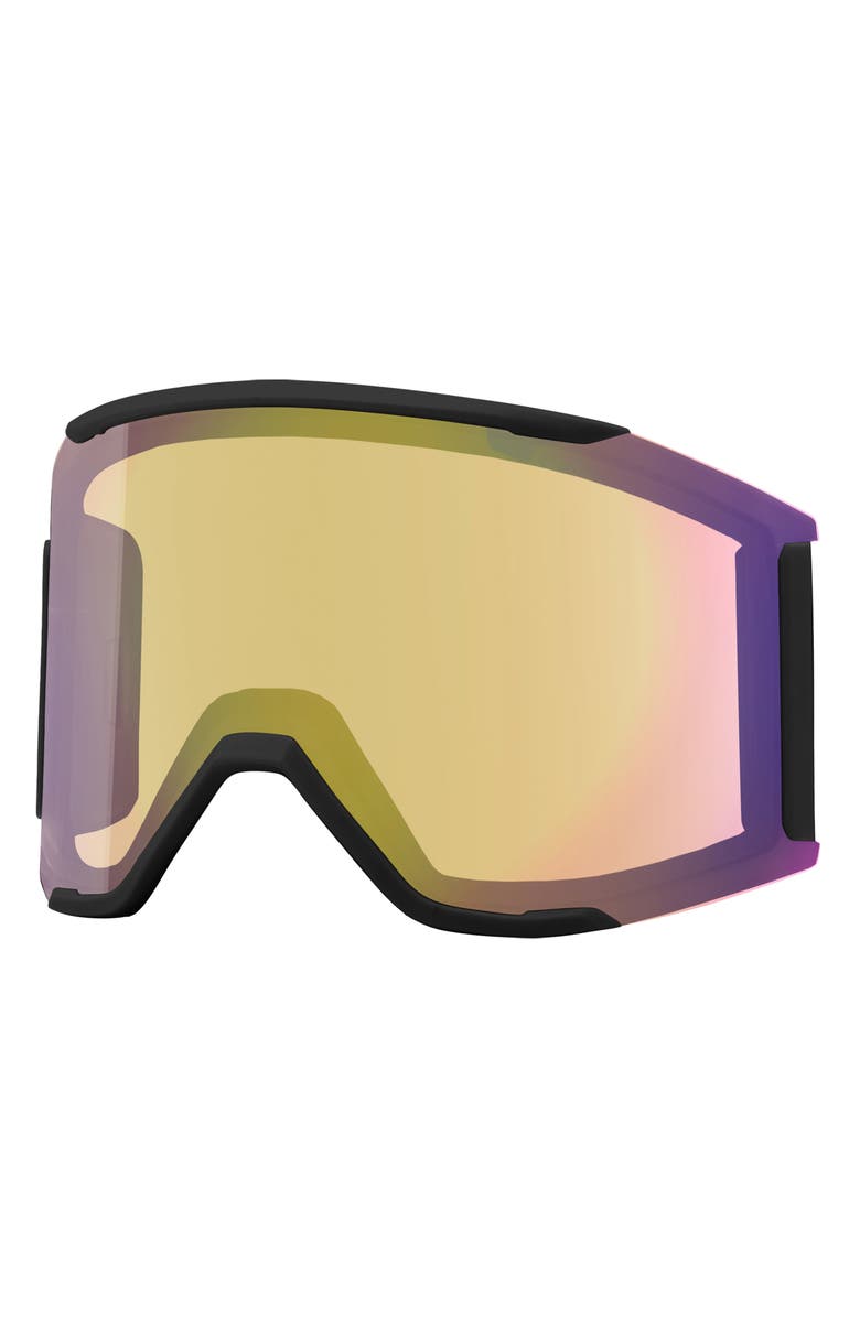Smith Squad ChromaPop<sup>™</sup> Low Bridge Snow Goggles, Alternate, color, White / Chromapop Rose Gold