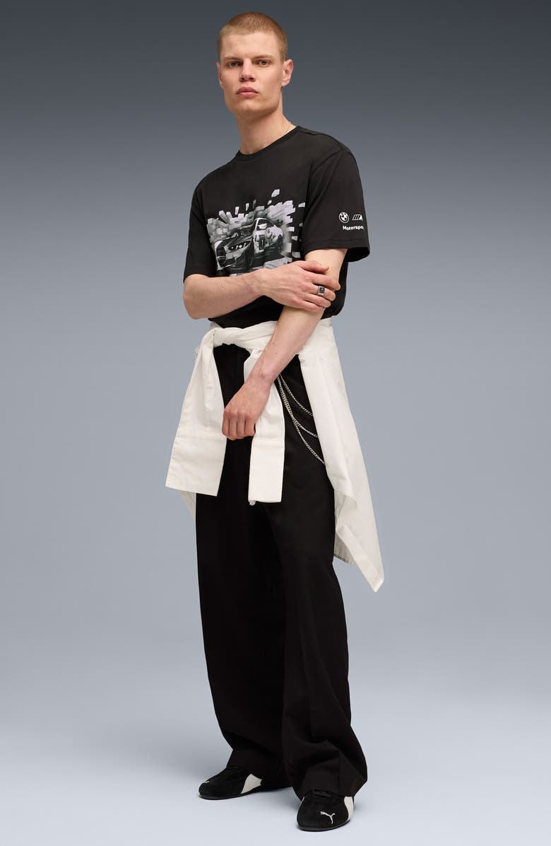 PUMA x BMW M Motorsport Cotton Graphic T-Shirt, Alternate, color, Puma Black