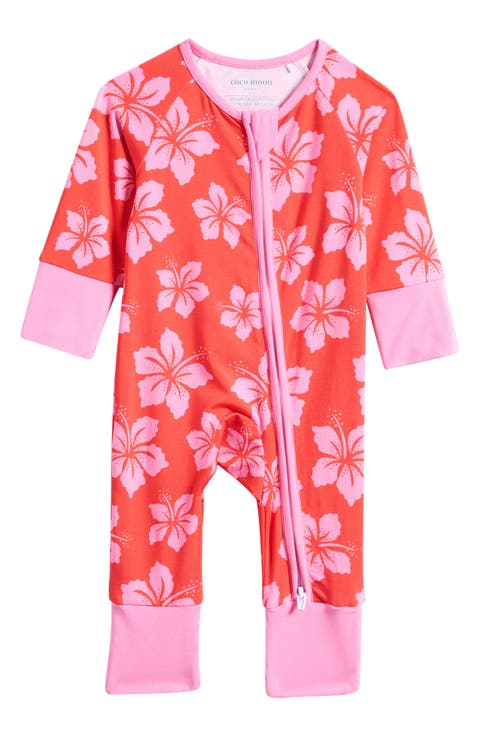 Hibiscus Punch Zip Romper