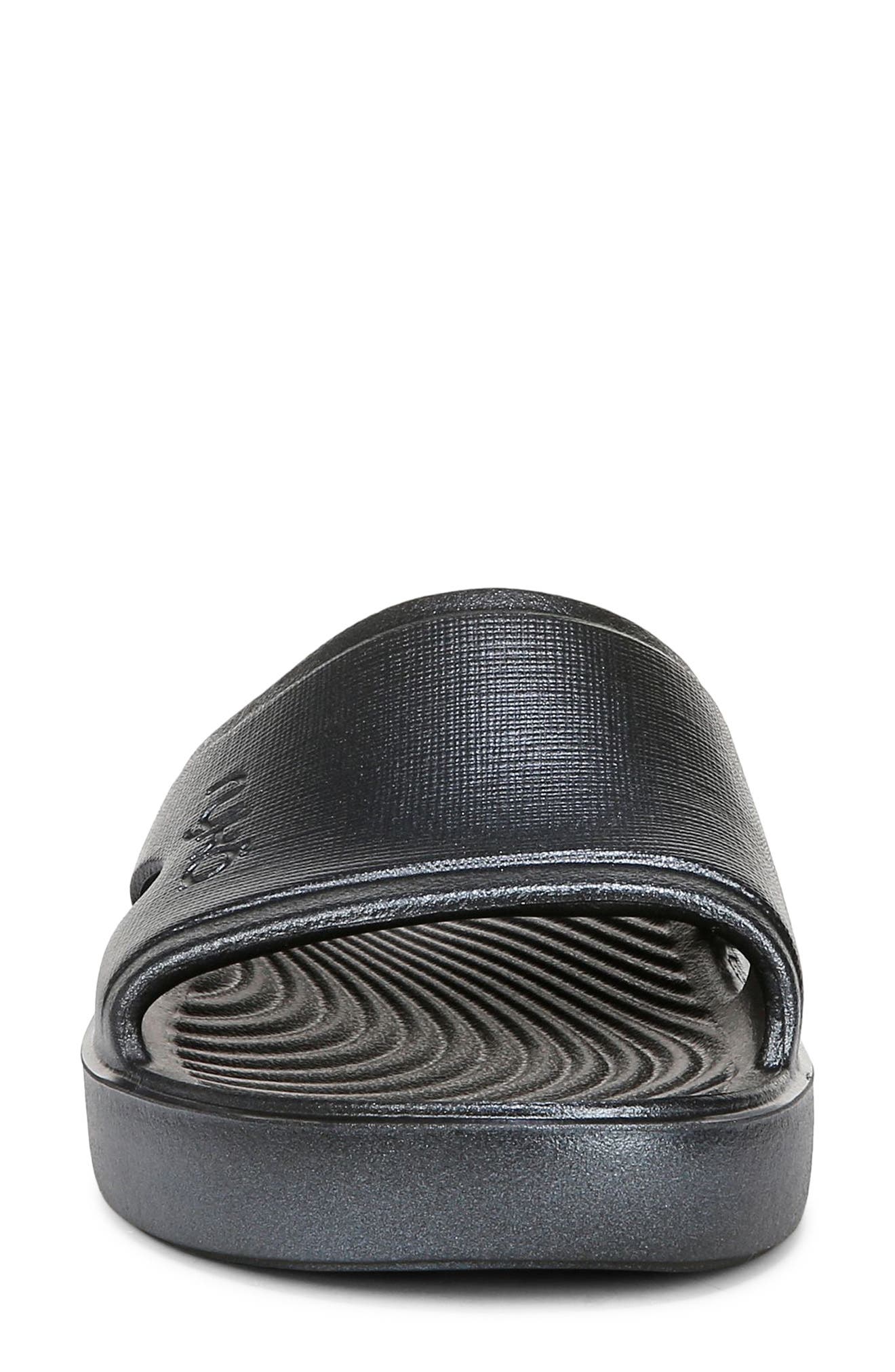 Rykä Soothe Slide Sandal, Alternate, color, Black Pearl