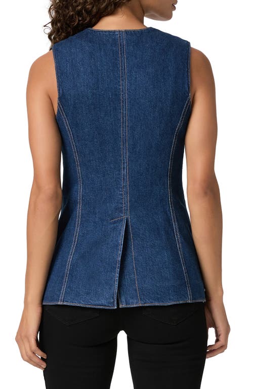 Paige Campanelli Denim Vest In Blue