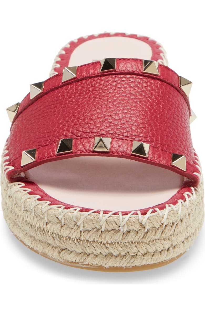 Valentino Garavani Rockstud Espadrille Slide, Alternate, color,