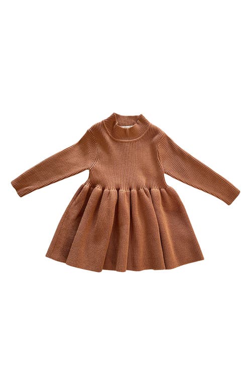 Ashmi & Co. Falyn Long Sleeve Cotton Sweater Dress in Burnt Orange  product