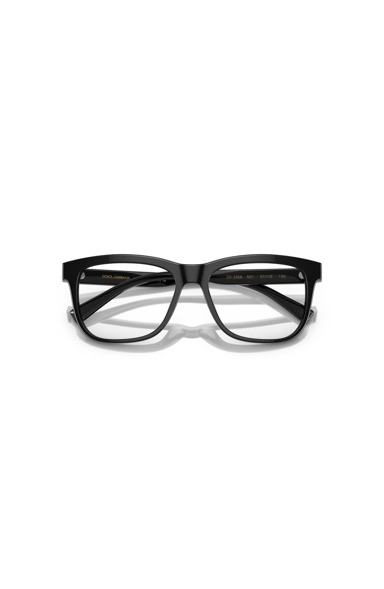 Dolce&Gabbana 49mm Rectangle optical glasses, Alternate, color, Black