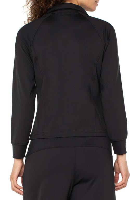 Liverpool Los Angeles Zip-up Jacket In Black