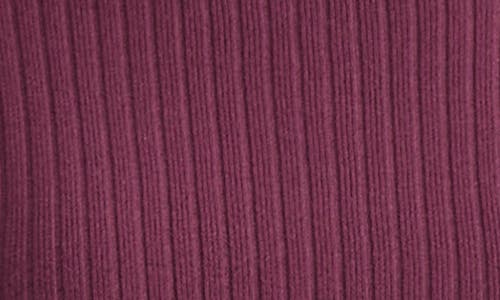 Jones New York Rib Mock Neck Sweater In Purple