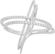 Bony Levy Prism Diamond Crossover Ring