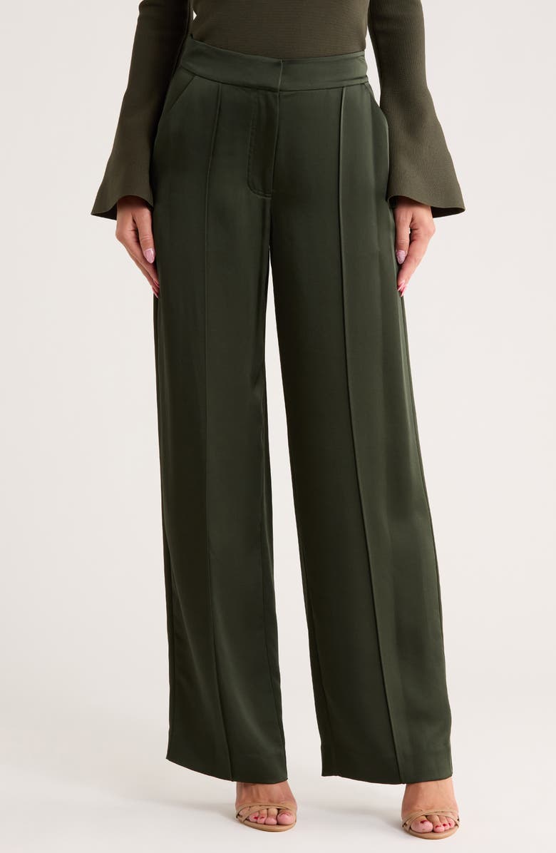 Simkhai Kyra Wide Leg Pants, Main, color, Moss