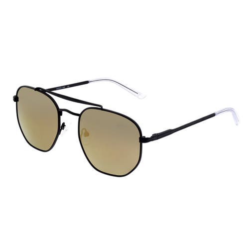 Sixty One Unisex Stockton 54mm Polarized Sunglasses In Black/gold