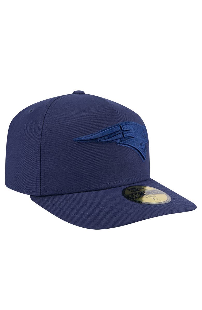 New Era Men's New Era Navy New England Patriots Color Pack A-Frame 59FIFTY Fitted Hat, Alternate, color, 