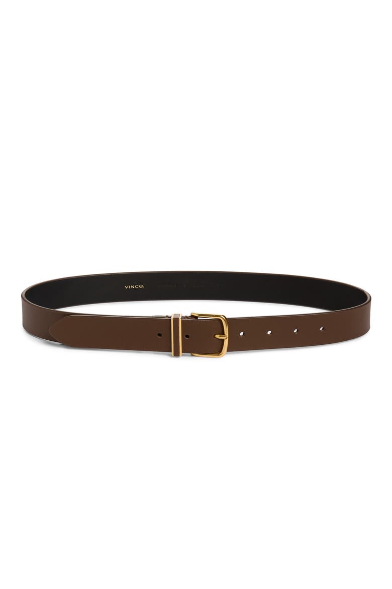 Kaia Leather Belt, Main, color, DATE