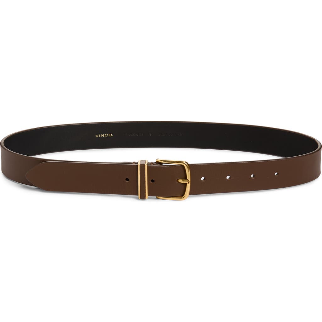 Vince Kaia Leather Belt in Date at Nordstrom, Size Small
