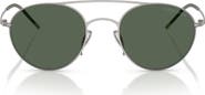 ARMANI 48mm Round Sunglasses