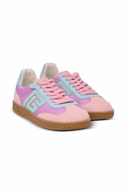 Balmain Swan Suede And Nylon Trainers In Multi