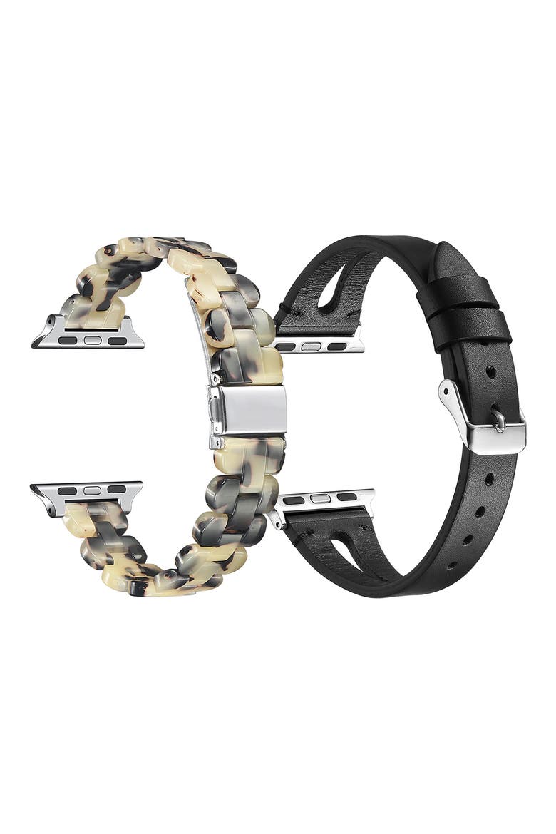 Assorted 3-Pack Watchbands, Alternate, color, BLACK MULTI