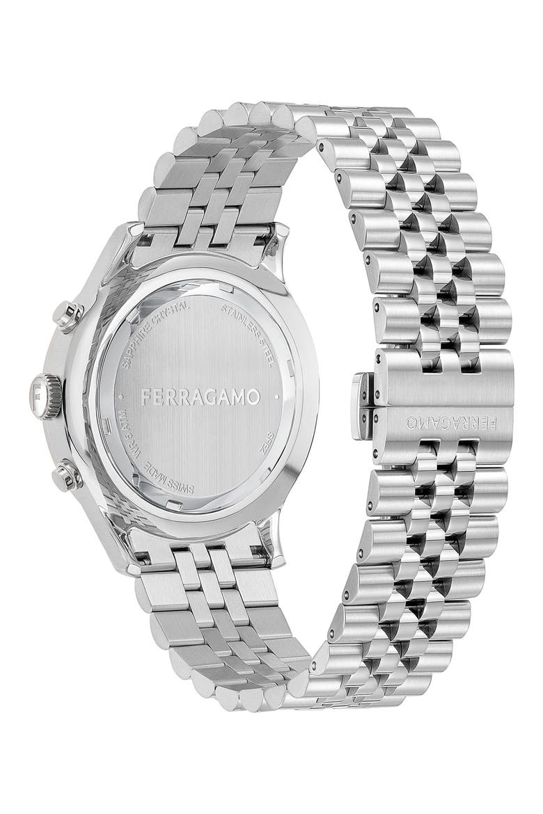 Duo Chronograph Bracelet Watch, 42mm, Alternate, color, STAINLESS STEEL