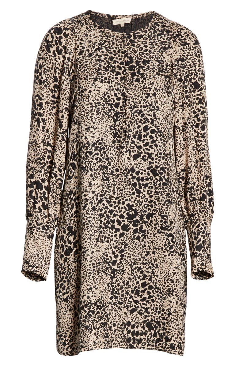 Rebecca Taylor Leopard Print Dress, Alternate, color,