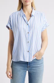 beachlunchlounge Darby Short Sleeve Button-Up Shirt