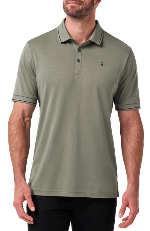 Happier Hour Tipped Cotton Polo