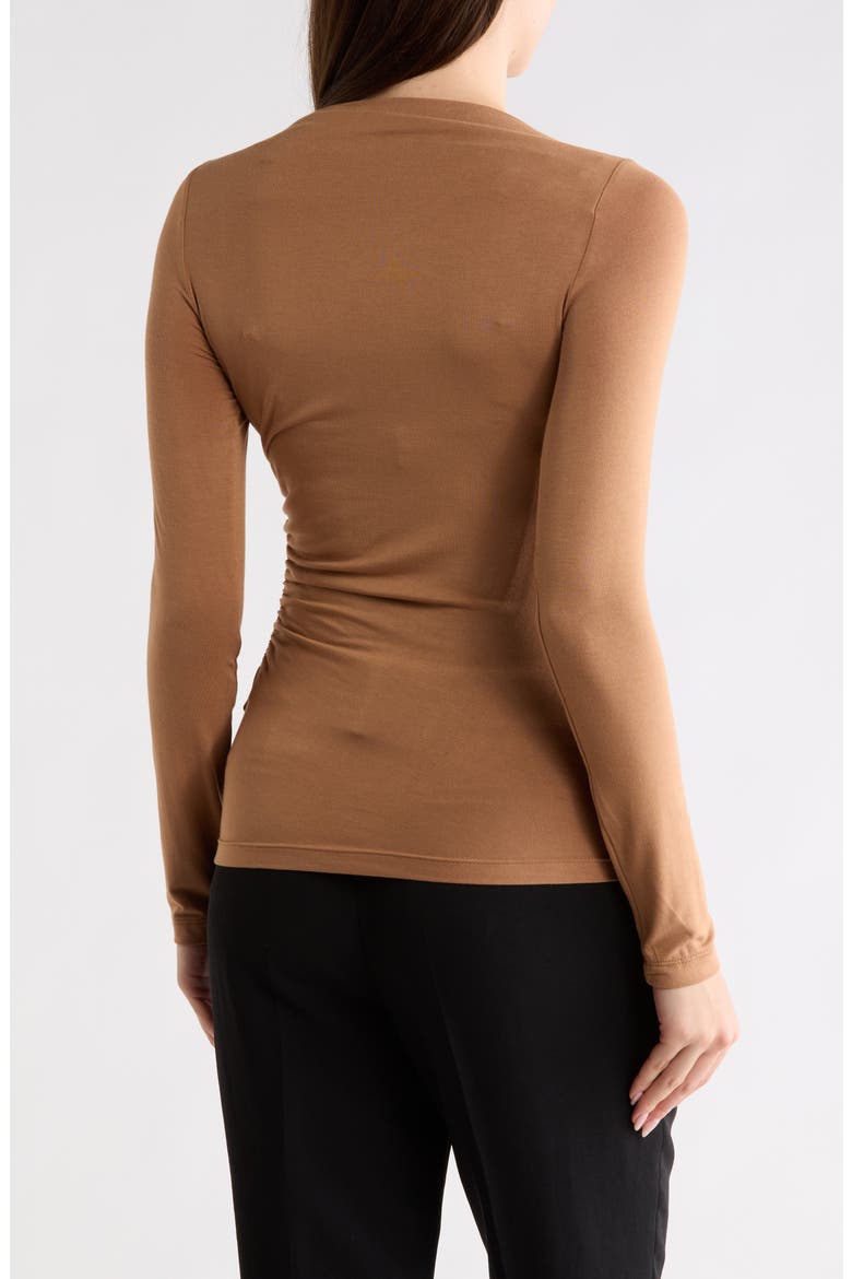 Boat Neck Knit Top, Alternate, color, CARAMEL