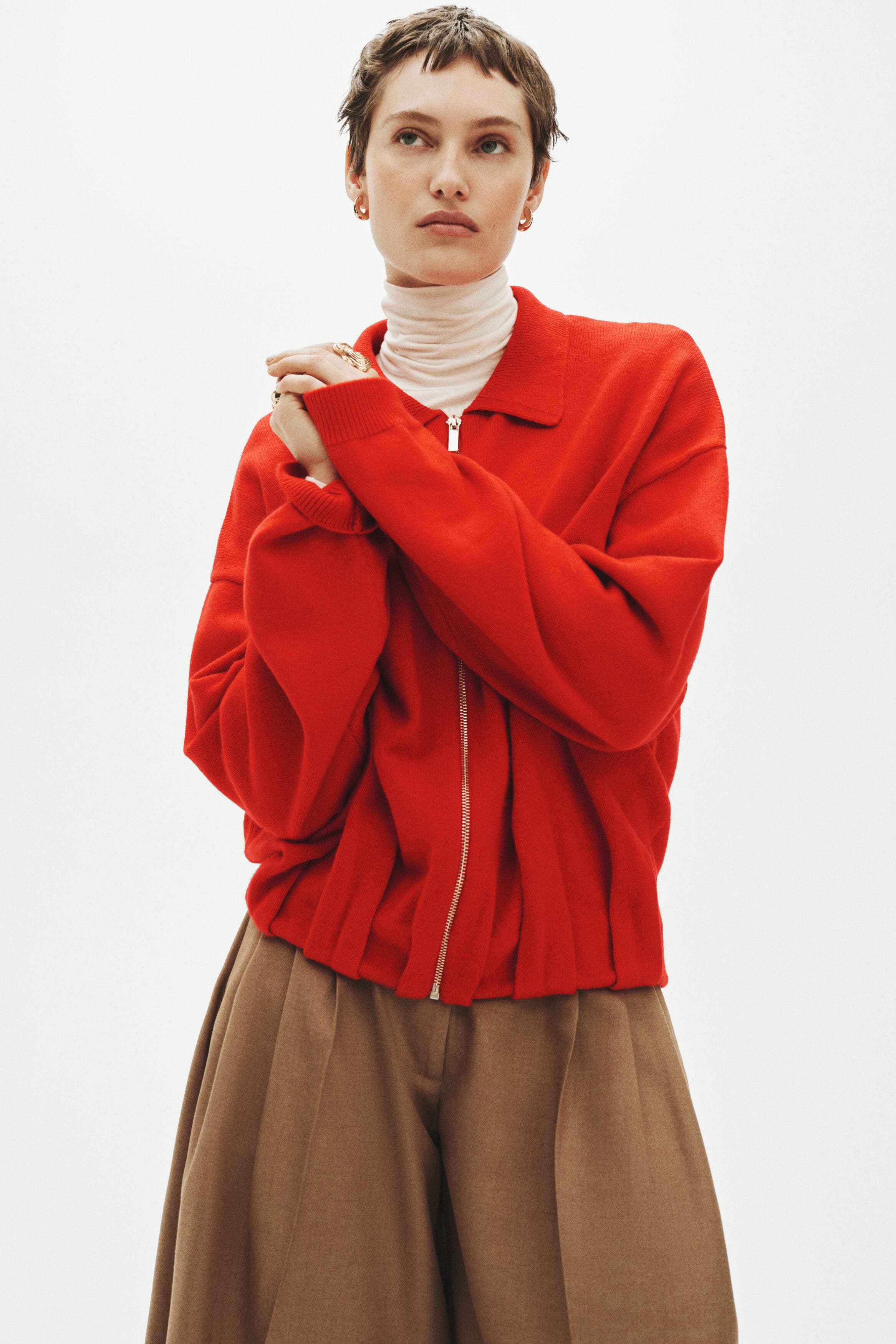 Oversized Zip-through Cardigan - image 4