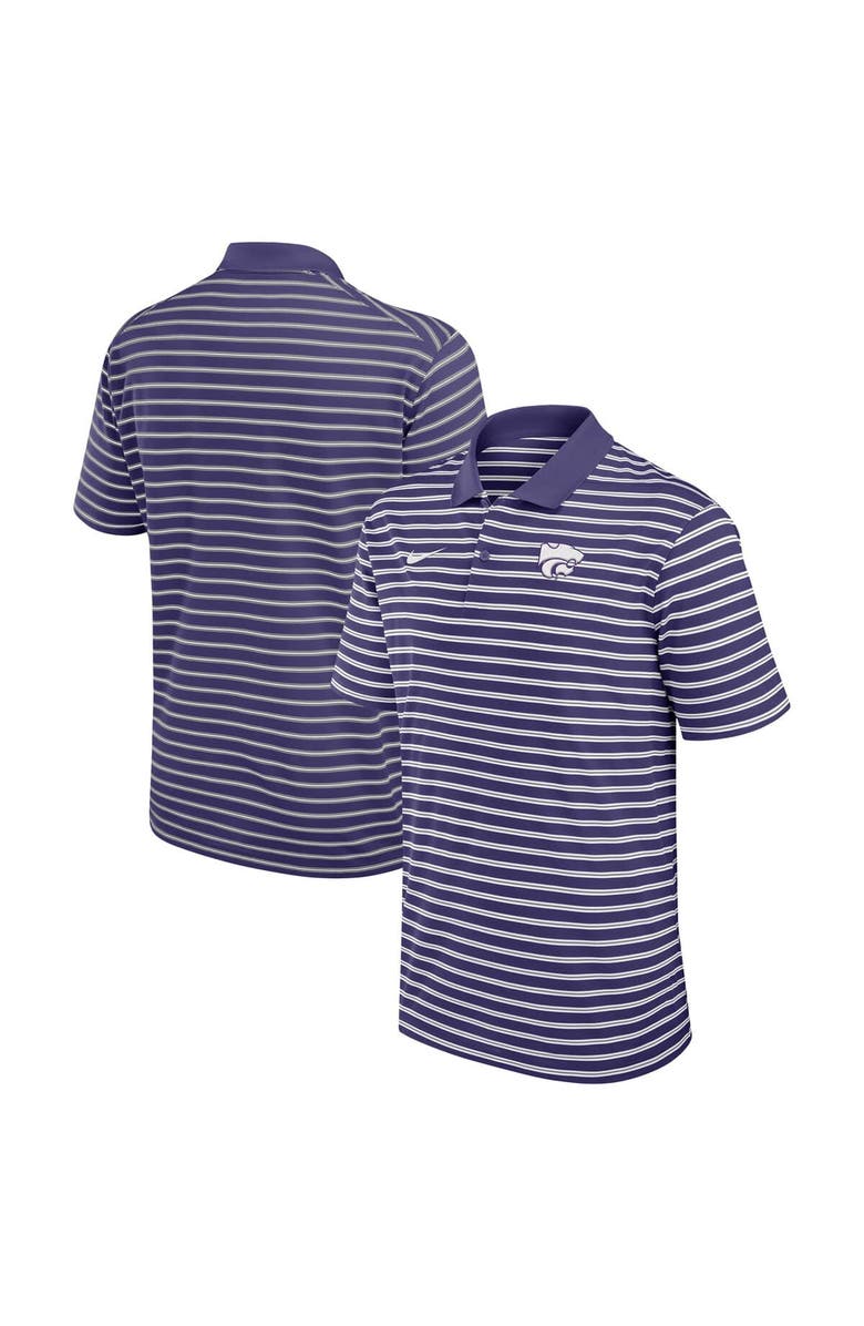 Nike Men's Nike Purple Kansas State Wildcats Victory Stripe Performance Polo, Alternate, color, Purple