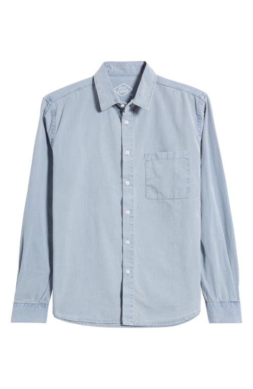 Alex Crane Pac Organic Cotton Button-up Shirt In Blue