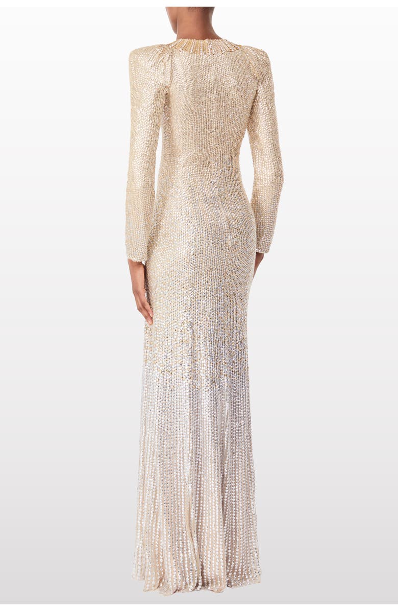 Jenny Packham Sisi sequin-embellished puff-sleeve gown, Alternate, color, Cashmere