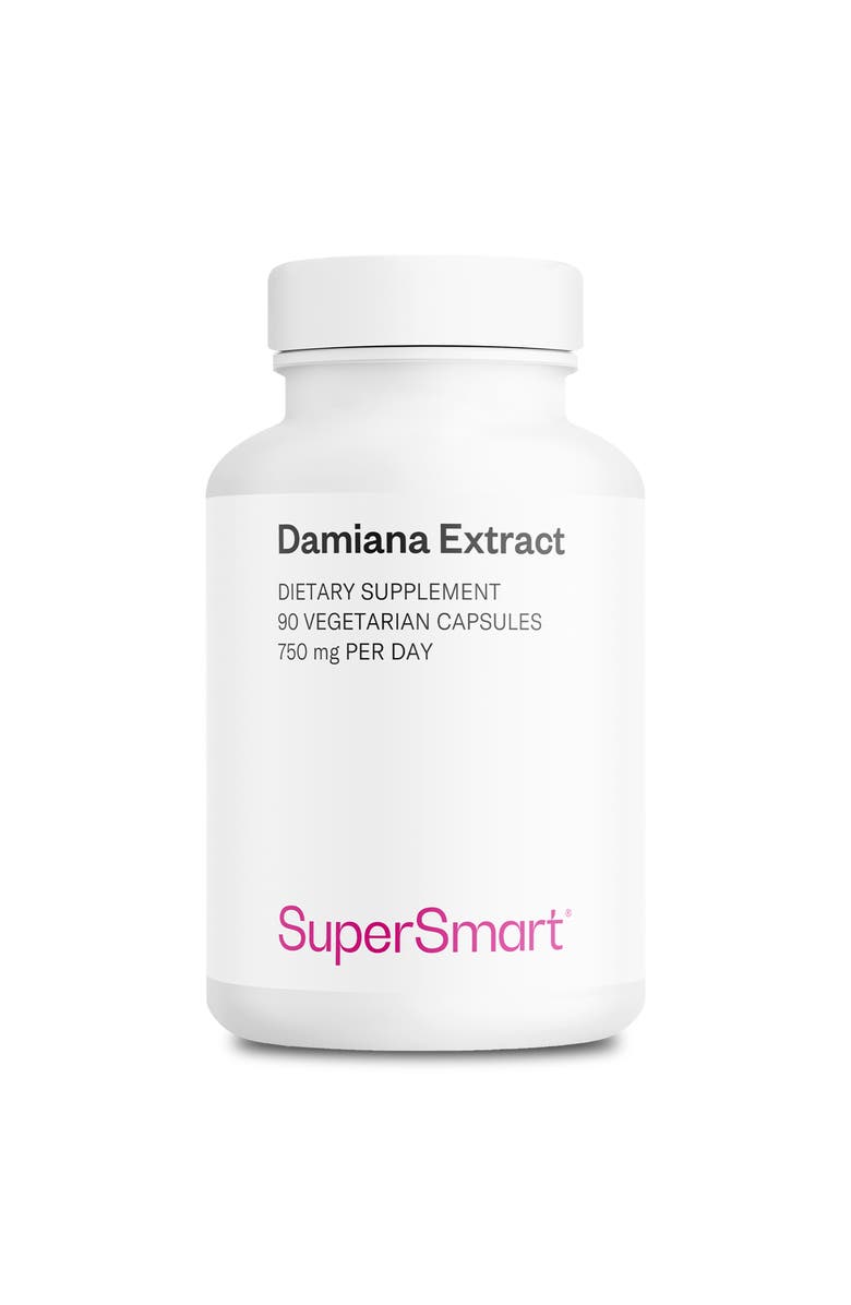 SuperSmart Damiana Extract 750mg, Main, color, NO COLOR
