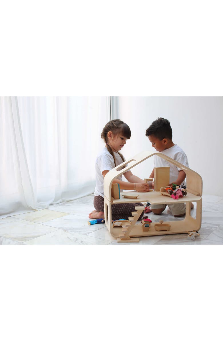 PlanToys<sup>®</sup> Contemporary Dollhouse, Alternate, color, Natural