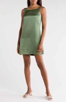 Heavy Satin Shift Dress