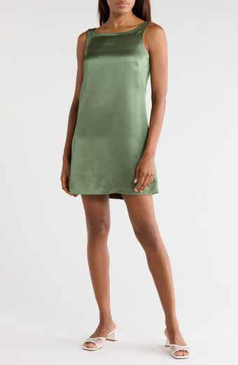 Heavy Satin Shift Dress