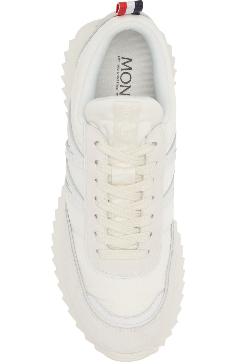Moncler Pacey Mixed Media Sneaker, Alternate, color, Gardenia