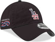 New Era Men's New Era Black Los Angeles Dodgers America 250 9TWENTY Adjustable Hat