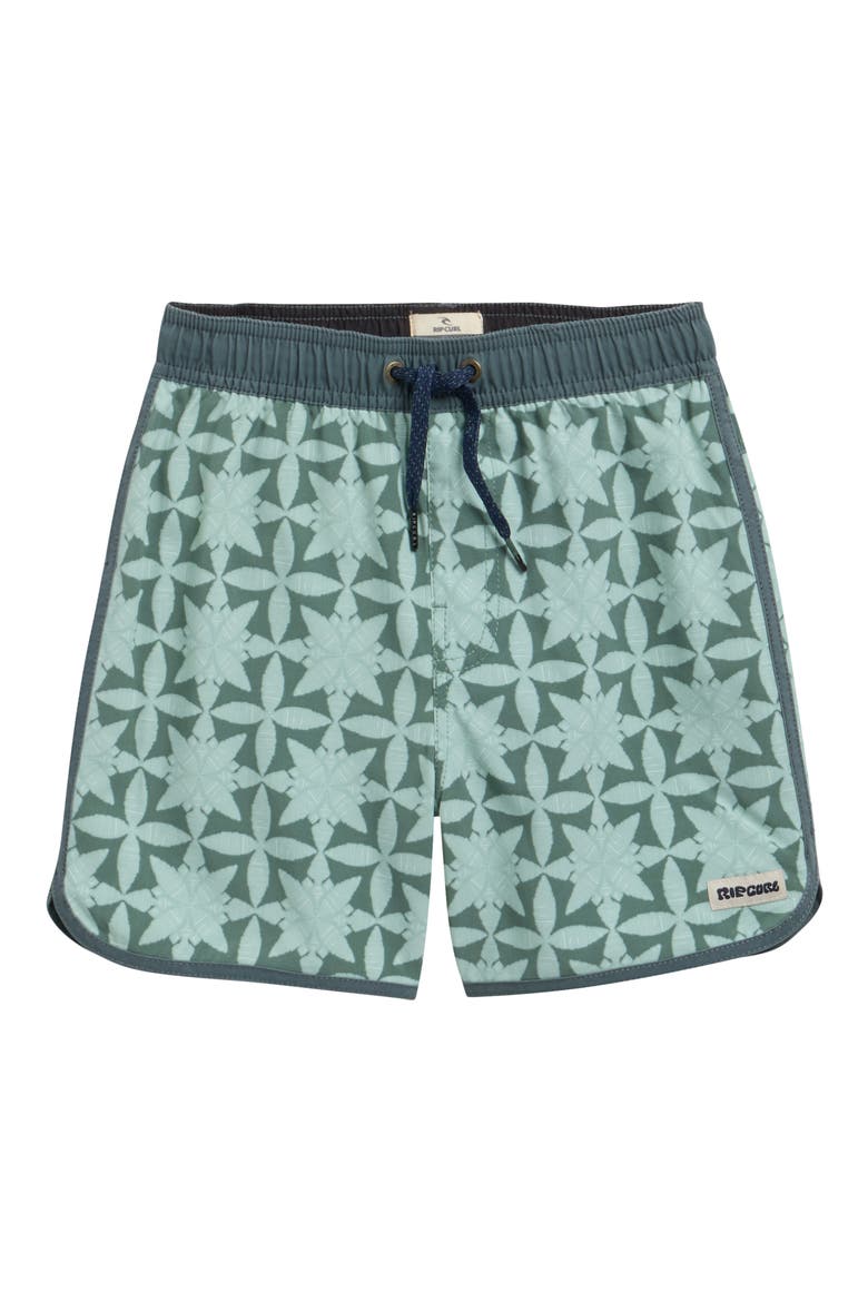 Kids' Pacific Rinse Gem Volley Swim Trunks, Main, color, MOSS