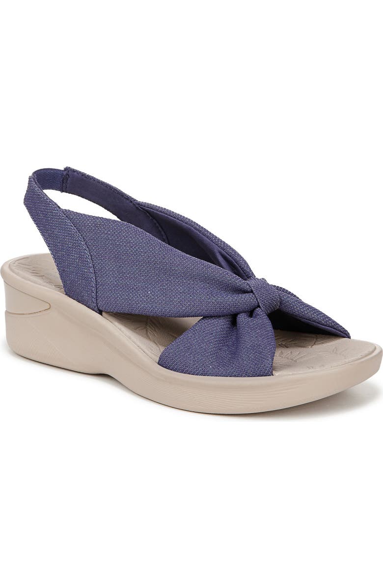 BZees Serenade Slingback Wedge Sandal, Main, color, Blue