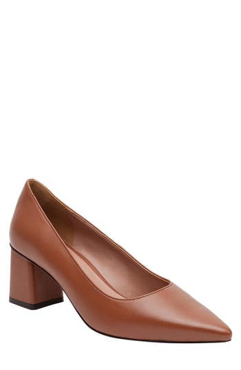 Linea Paolo Bilson Pointed Toe Pump In Brown