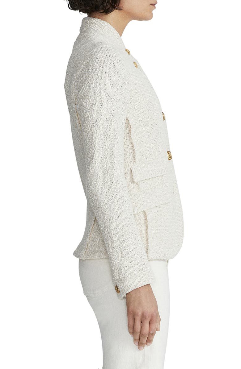 rag & bone Slade Cotton Tweed Blazer, Alternate, color, Ecru