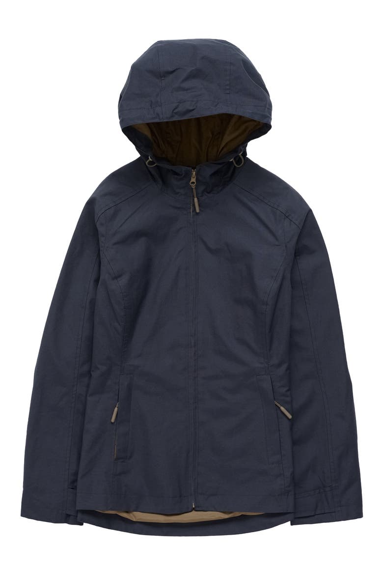 Waterway Hooded Waterproof Jacket, Alternate, color, INKWELL