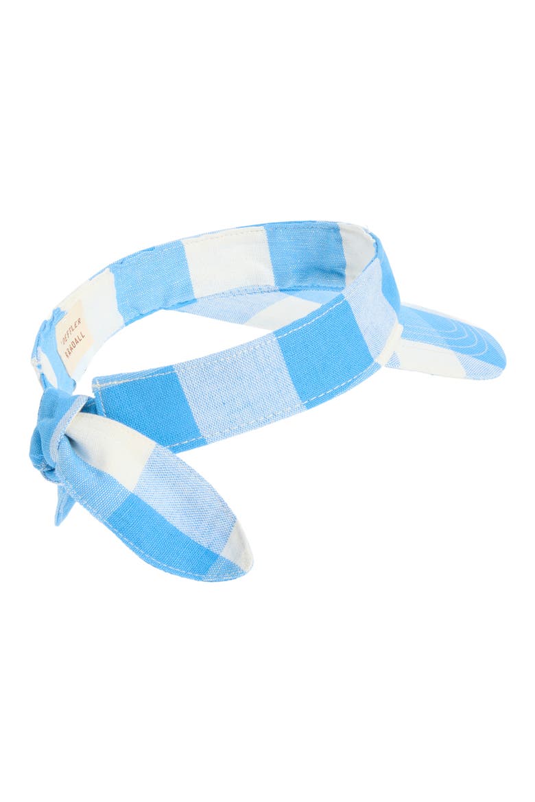 Bow Visor, Alternate, color, BLUE GINGHAM