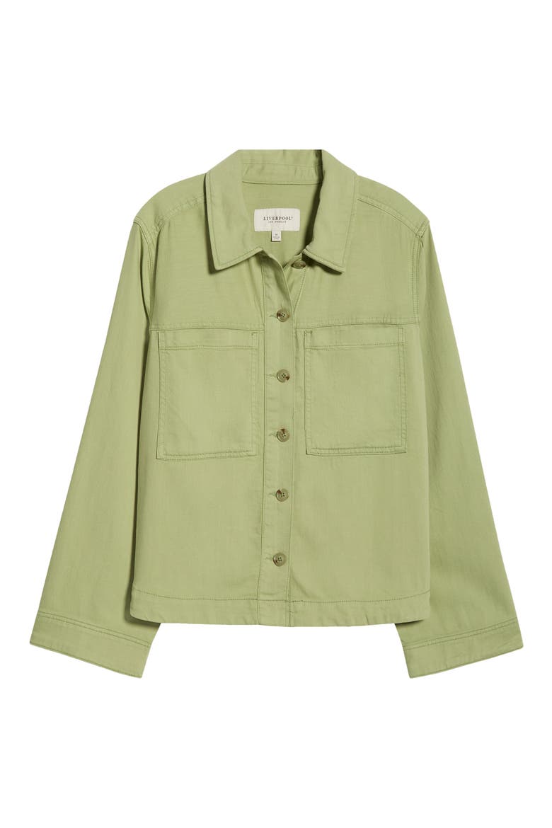 Denim Shacket, Alternate, color, LOTUS