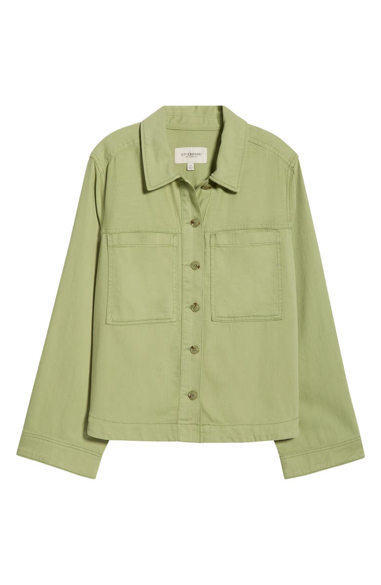 Liverpool Los Angeles Denim Shacket, Alternate, color, Lotus