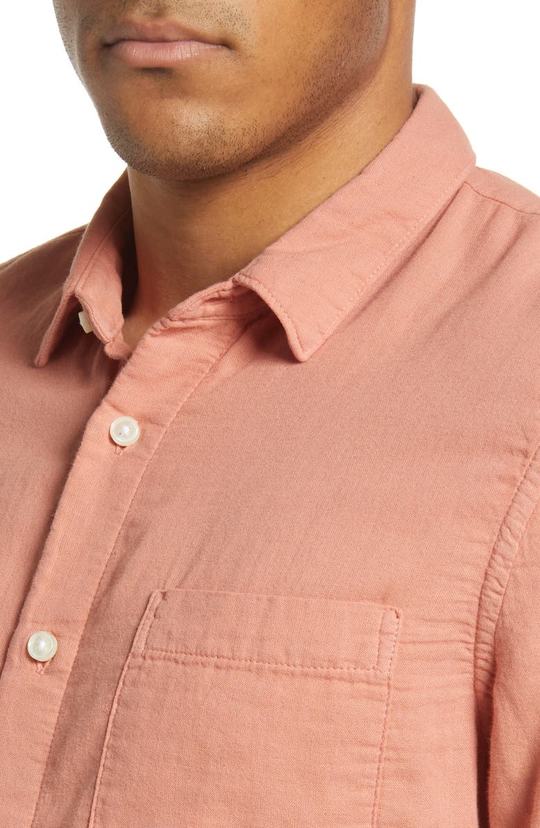 HIROSHI KATO The Ripper Cotton Double Gauze Button-Up Shirt, Alternate, color,