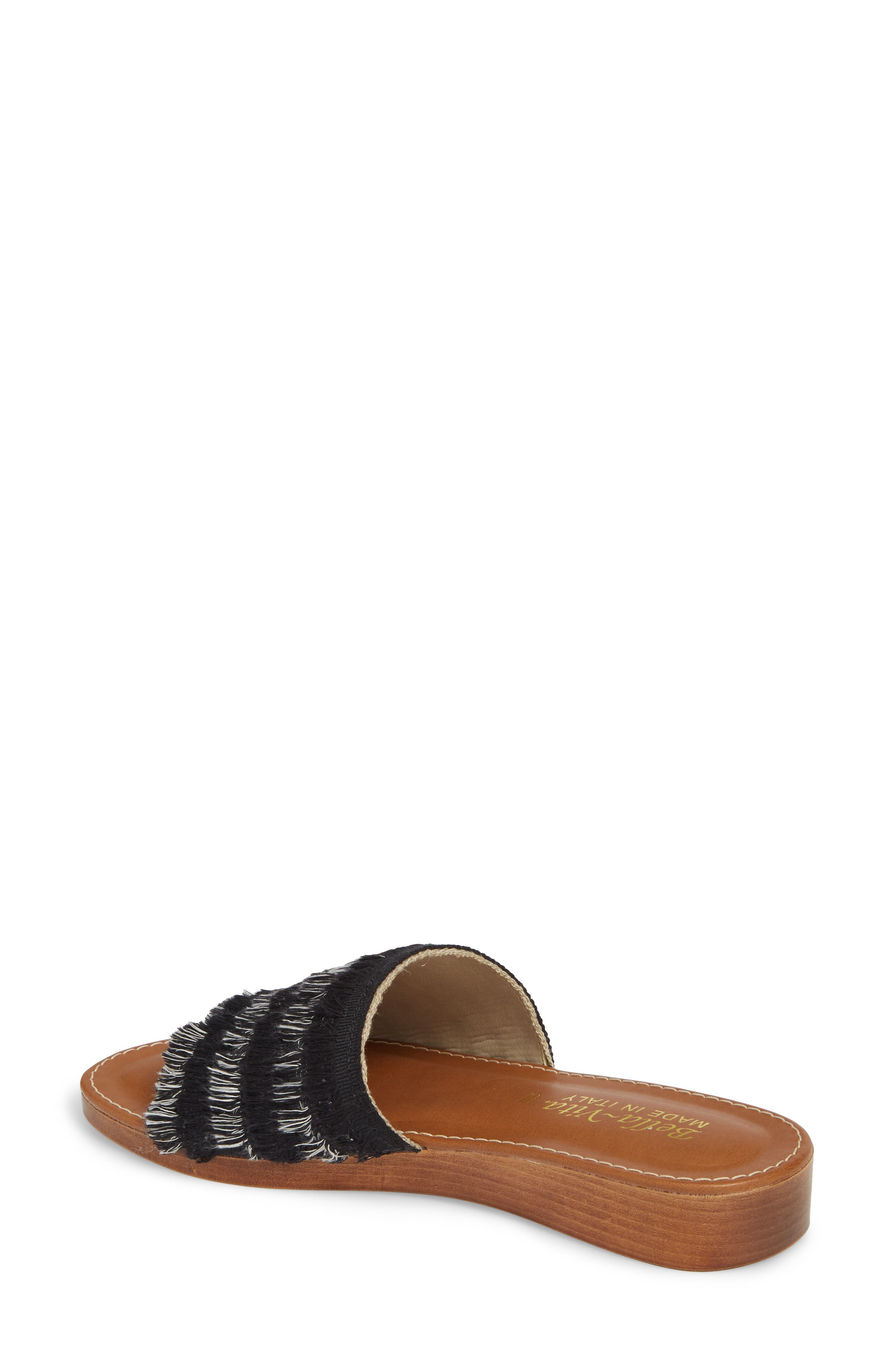 Abi Slide Sandal, Alternate, color, BLACK FABRIC