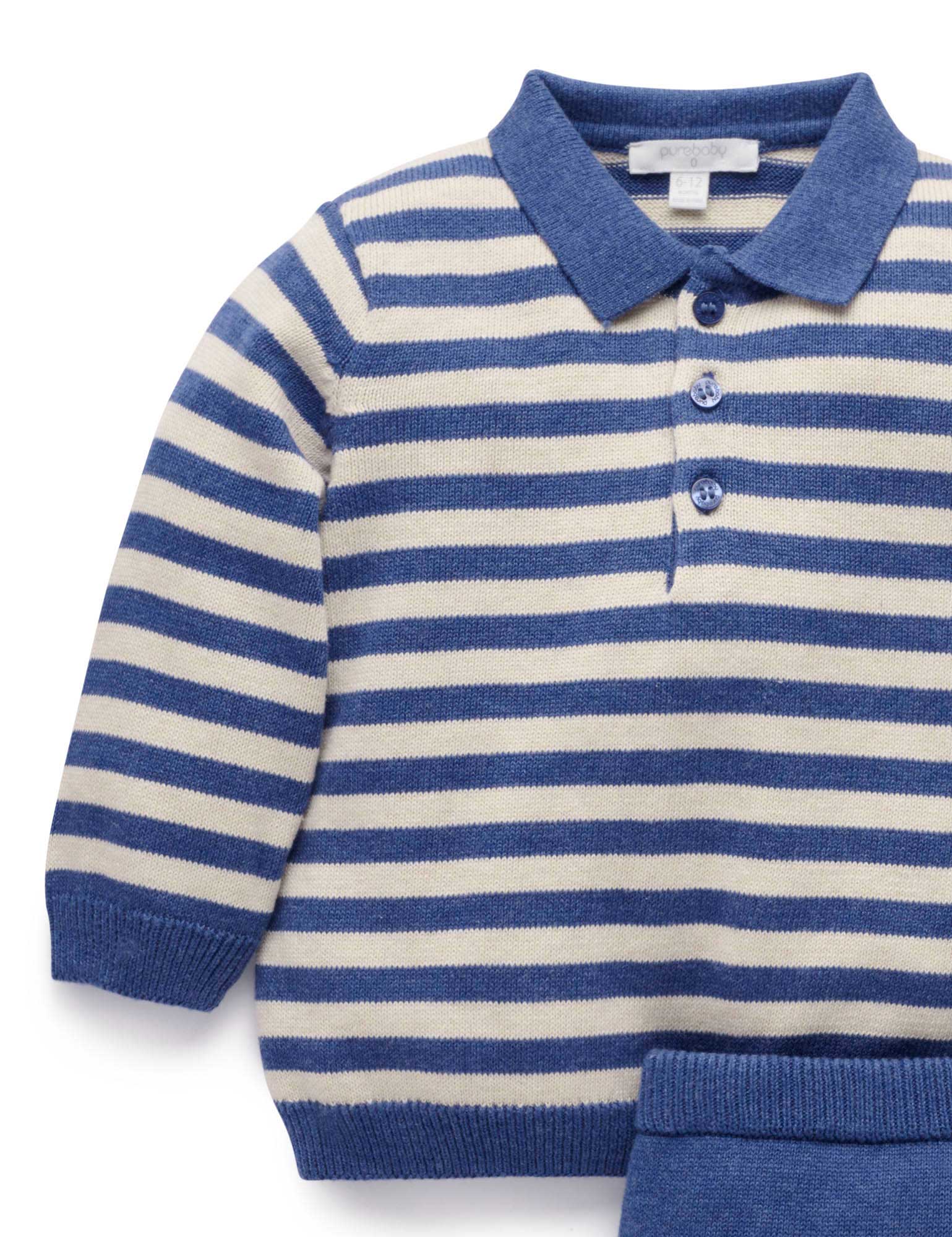 Purebaby Polo Knit Set | Nordstrom