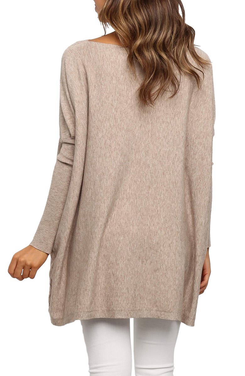 Petal & Pup Jemma Boatneck Tunic Sweater, Alternate, color, 