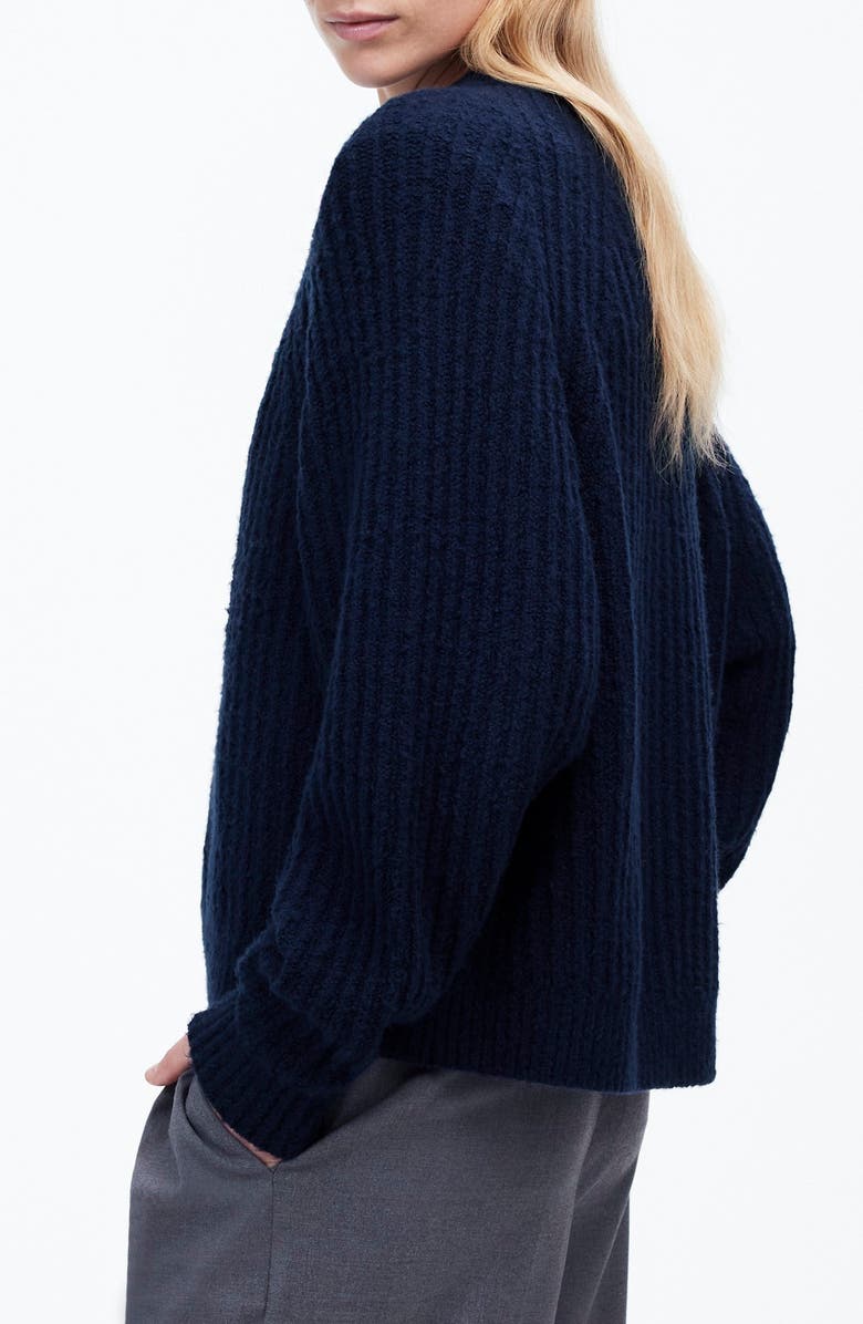Ribbed Cotton Blend Sweater