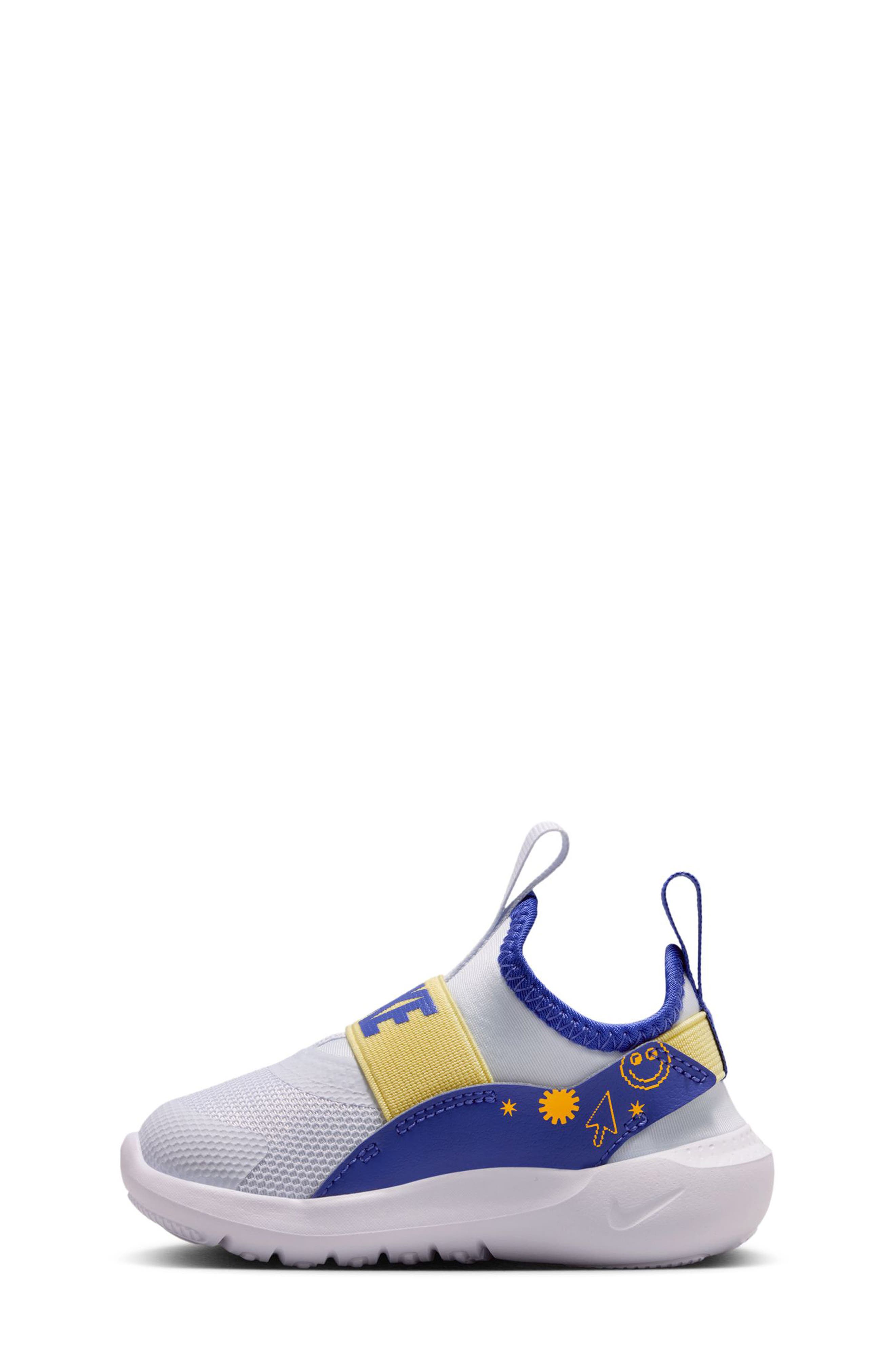 Nike Kids' Flex Runner Sneakers, Alternate, color, Football Grey/ Orange/ Lapis